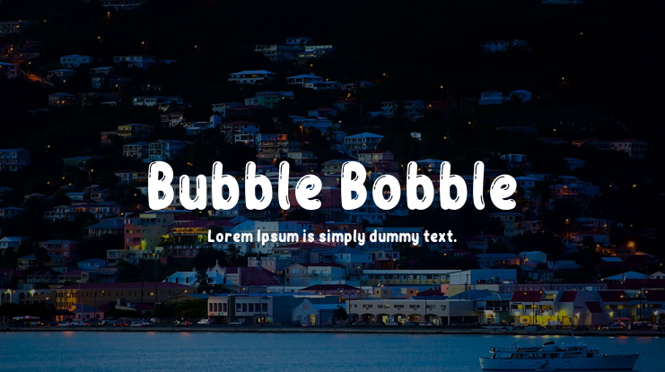 Bubble Bobble Font