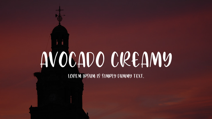 Avocado Creamy Font