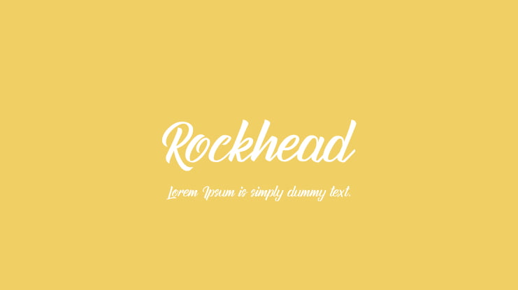 Rockhead Font
