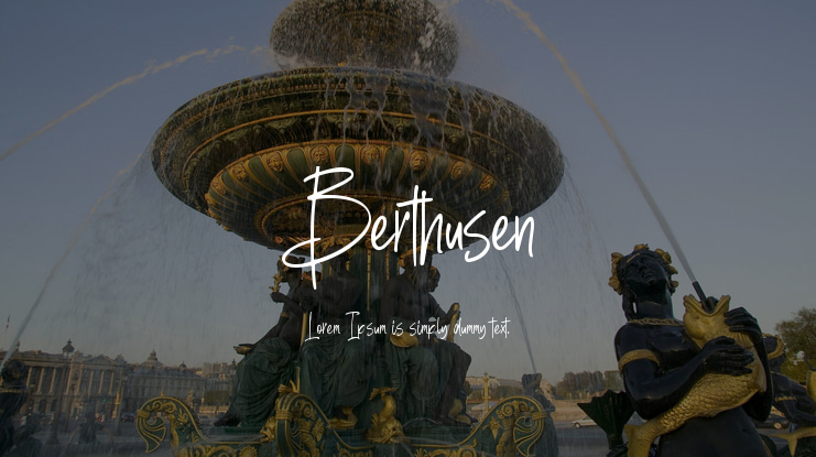 Berthusen Font