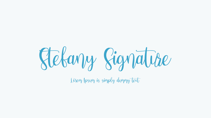 Stefany Signature Font