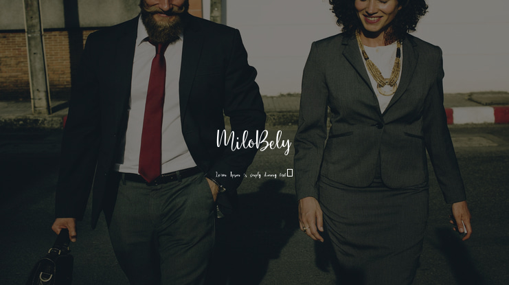 MiloBely Font