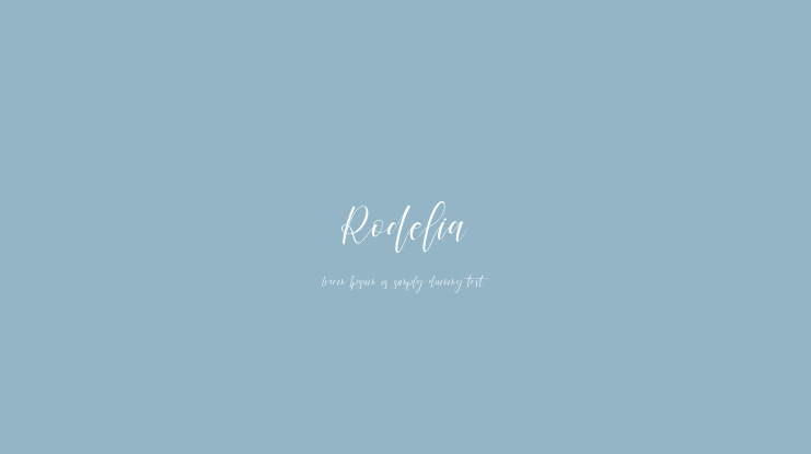 Rodelia Font