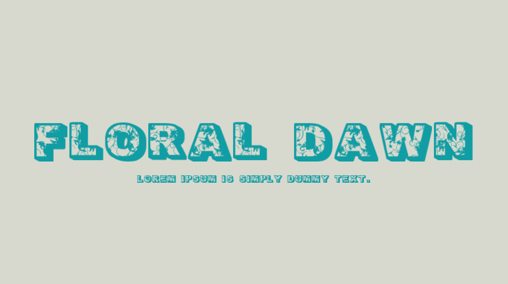 Floral Dawn Font