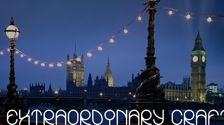 EXTRAORDINARY CRAFT Font