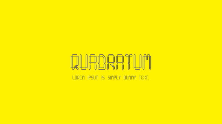 Quadratum Font