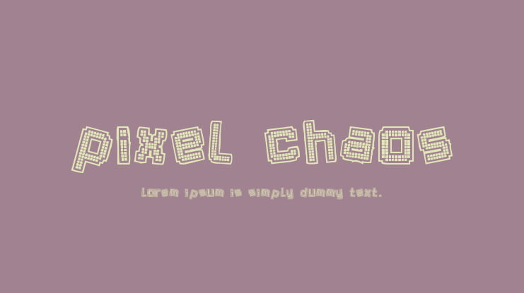 Pixel Chaos Font