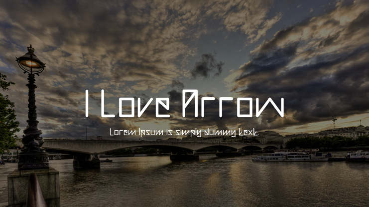 I Love Arrow Font