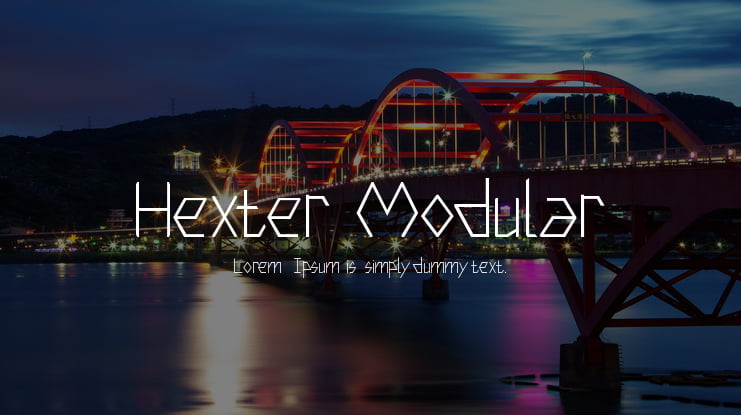 Hexter Modular Font