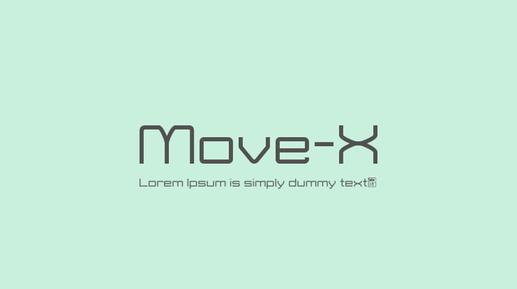 Move-X Font Family
