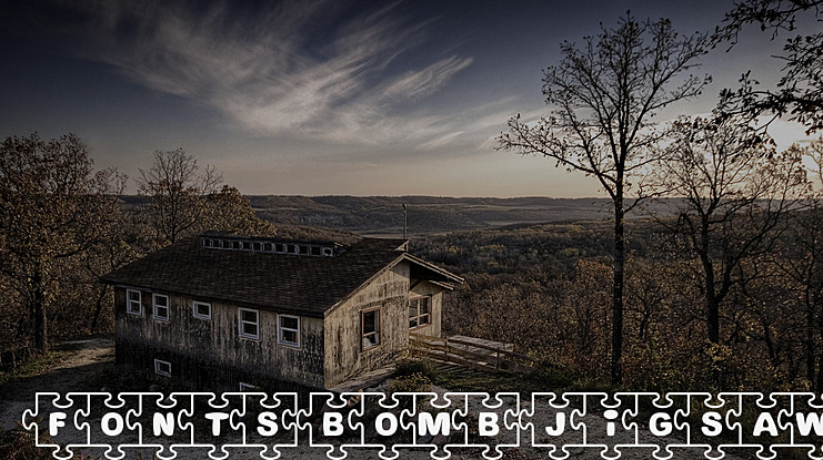 Fonts Bomb Jigsaw Font