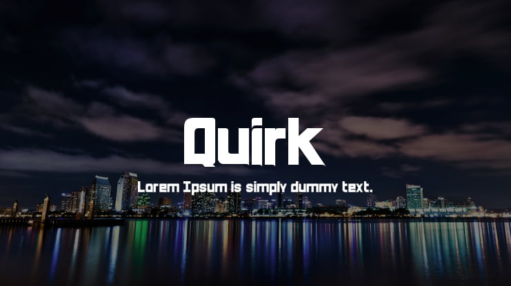 Quirk Font
