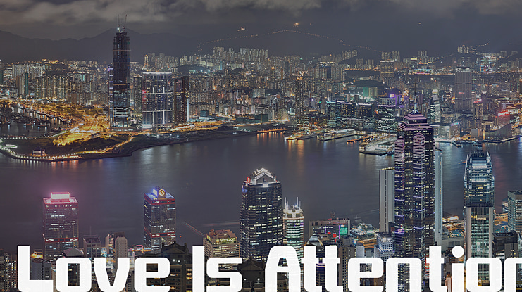 Love Is Attention Font