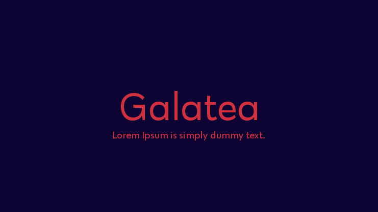 Galatea Font Family