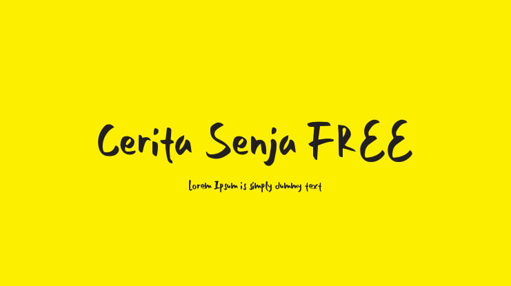 Cerita Senja FREE Font
