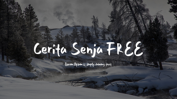 Cerita Senja FREE Font