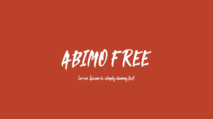 ABIMO FREE Font