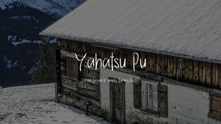 Yahatsu Pu Font