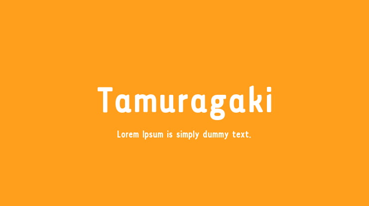 Tamuragaki Font