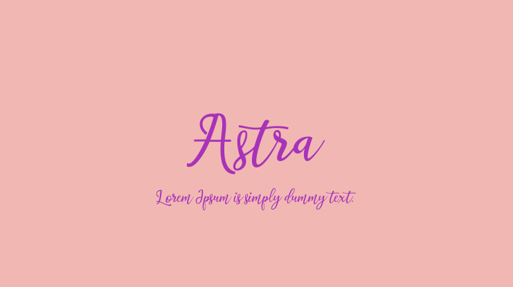 Astra Font