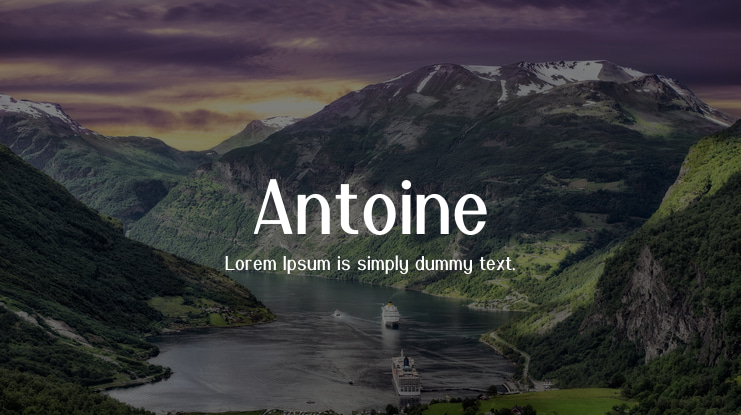 Antoine Font Family