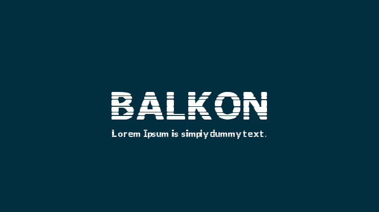 BALKON Font