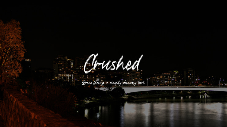 Crushed Font