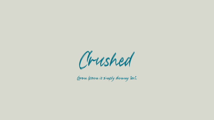 Crushed Font