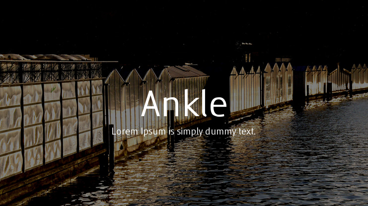 Ankle Font Family