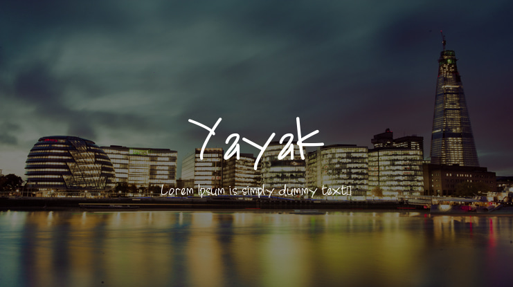 Yayak Font