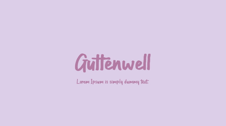 Guttenwell Font Family