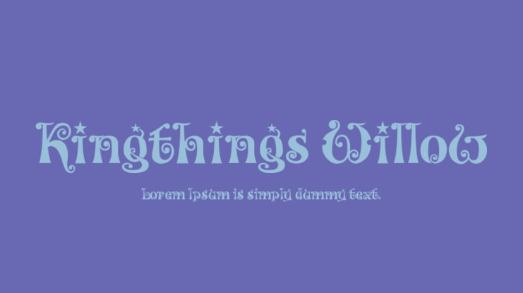 Kingthings Willow Font Family