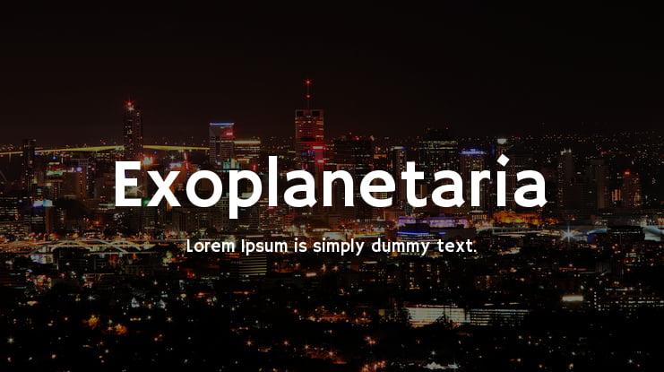 Exoplanetaria Font
