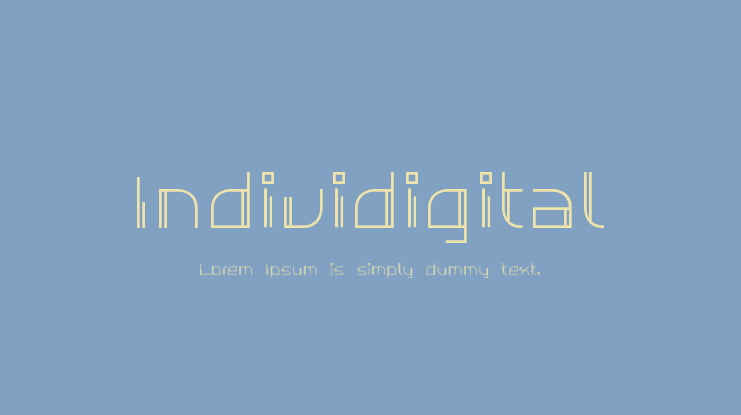 Individigital Font