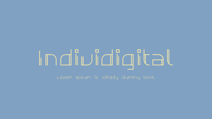 Individigital Font