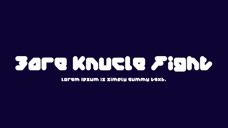 Bare Knucle Fight Font