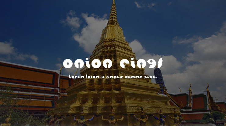 onion rings Font Family