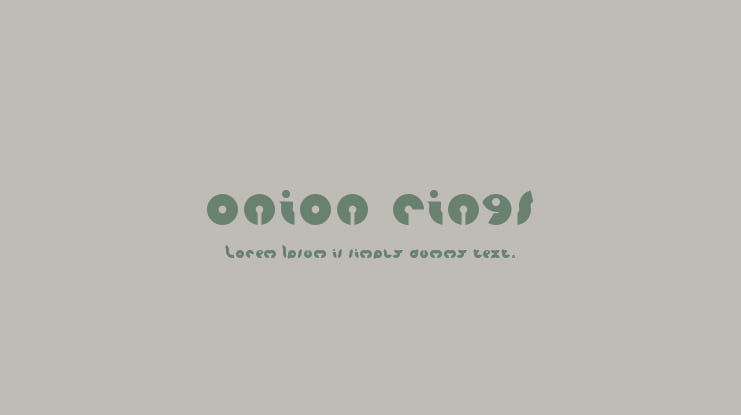 onion rings Font Family