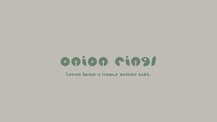 onion rings Font Family