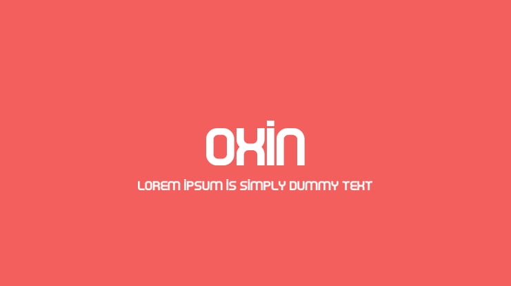 Oxin Font