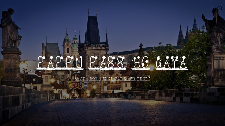 Pappu Pass Ho Gaya Font