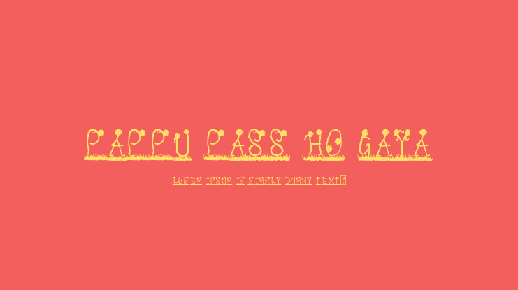 Pappu Pass Ho Gaya Font