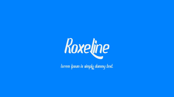 Roxeline Font
