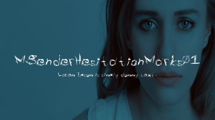 MSenderHesitationMarks01 Font
