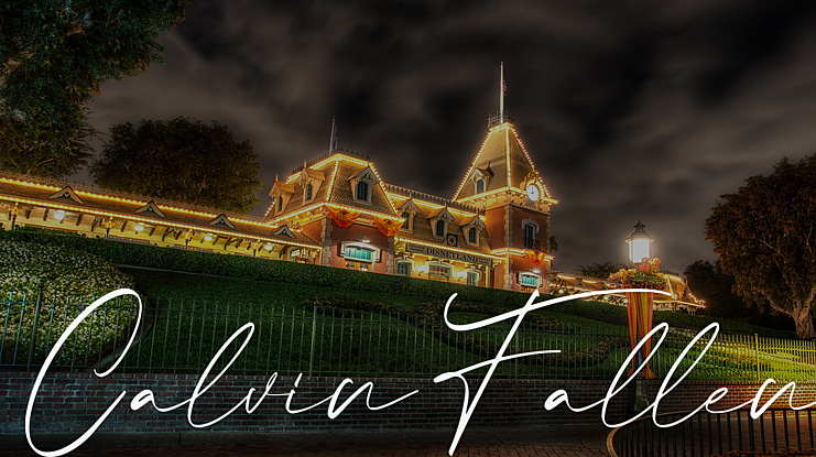 Calvin Fallen Font
