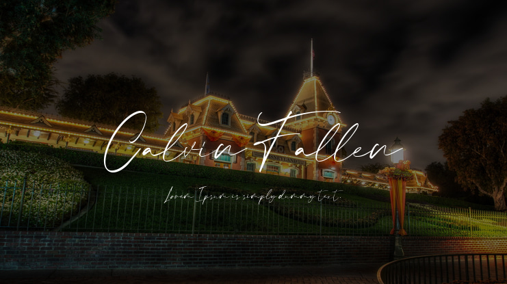 Calvin Fallen Font