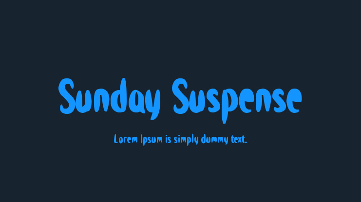 Sunday Suspense Font