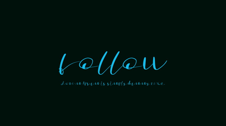 follow Font