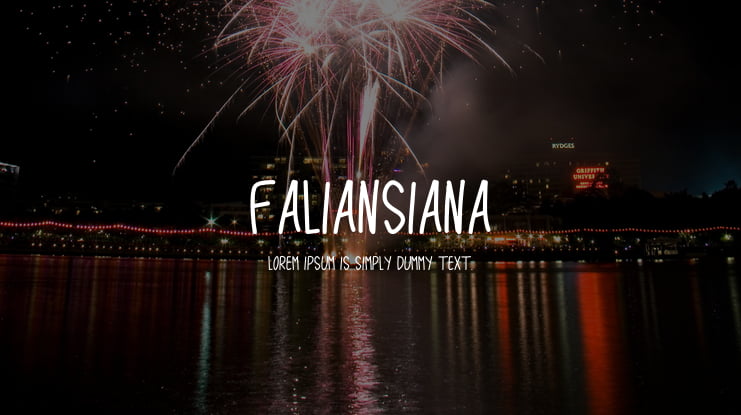 Faliansiana Font