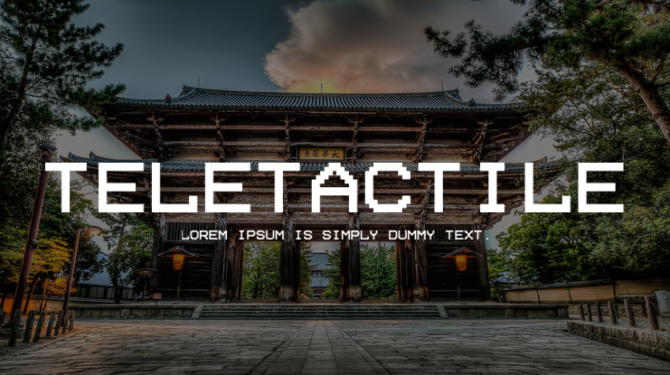 Teletactile Font